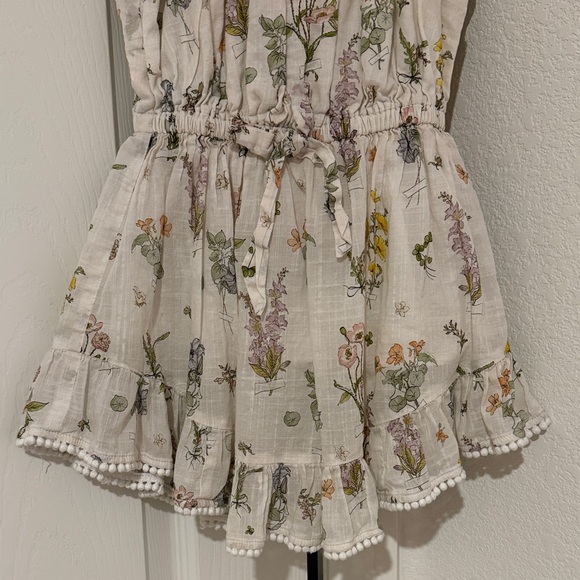 Zimmermann Kids' Jeannie Floral Print Ruffle Trim Cotton Dress - Picture 7 of 10